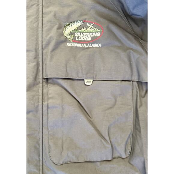 DRIFT CREEK #7000 Gray Tundra Tech Cargo Mens Rain Gear Jacket Wet‎ Wear EUC - Picture 9 of 13